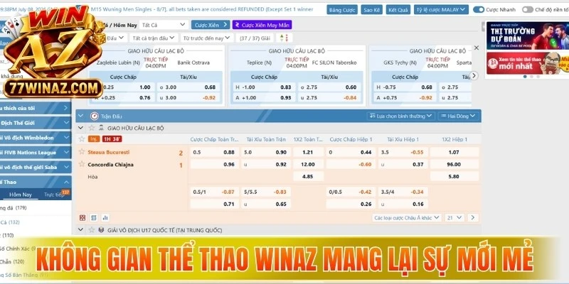 Không gian thể thao WinAZ mang lại sự mới mẻ